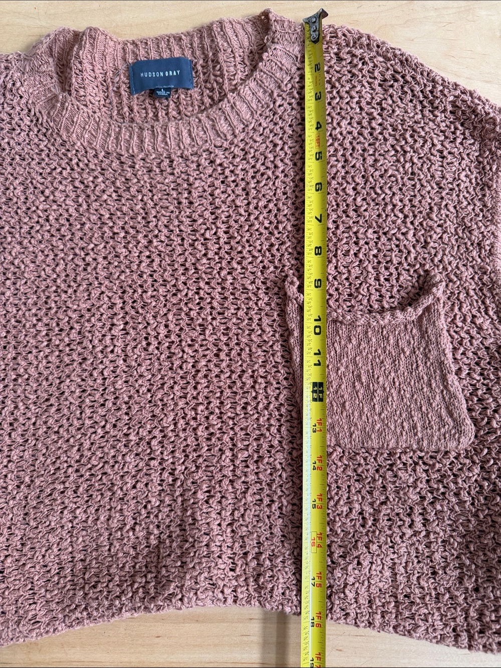 Textured Sleeveless Knit Sweater in Dusty Rose - Hudson Gray - Picture 5 of 5